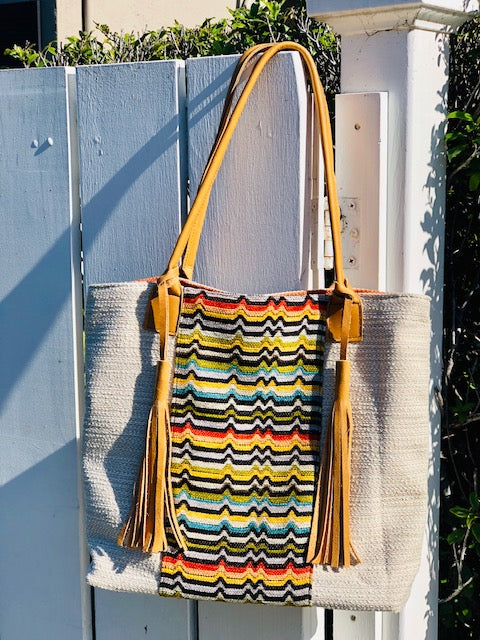 Kendall Tote with Leather Tassels